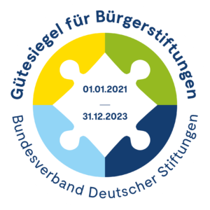 Logo des Gütesiegel für Bürgerstiftung des Bundesverband Deutscher Stiftungen, gültig vom 01.01.2021 bis 31.12.2023